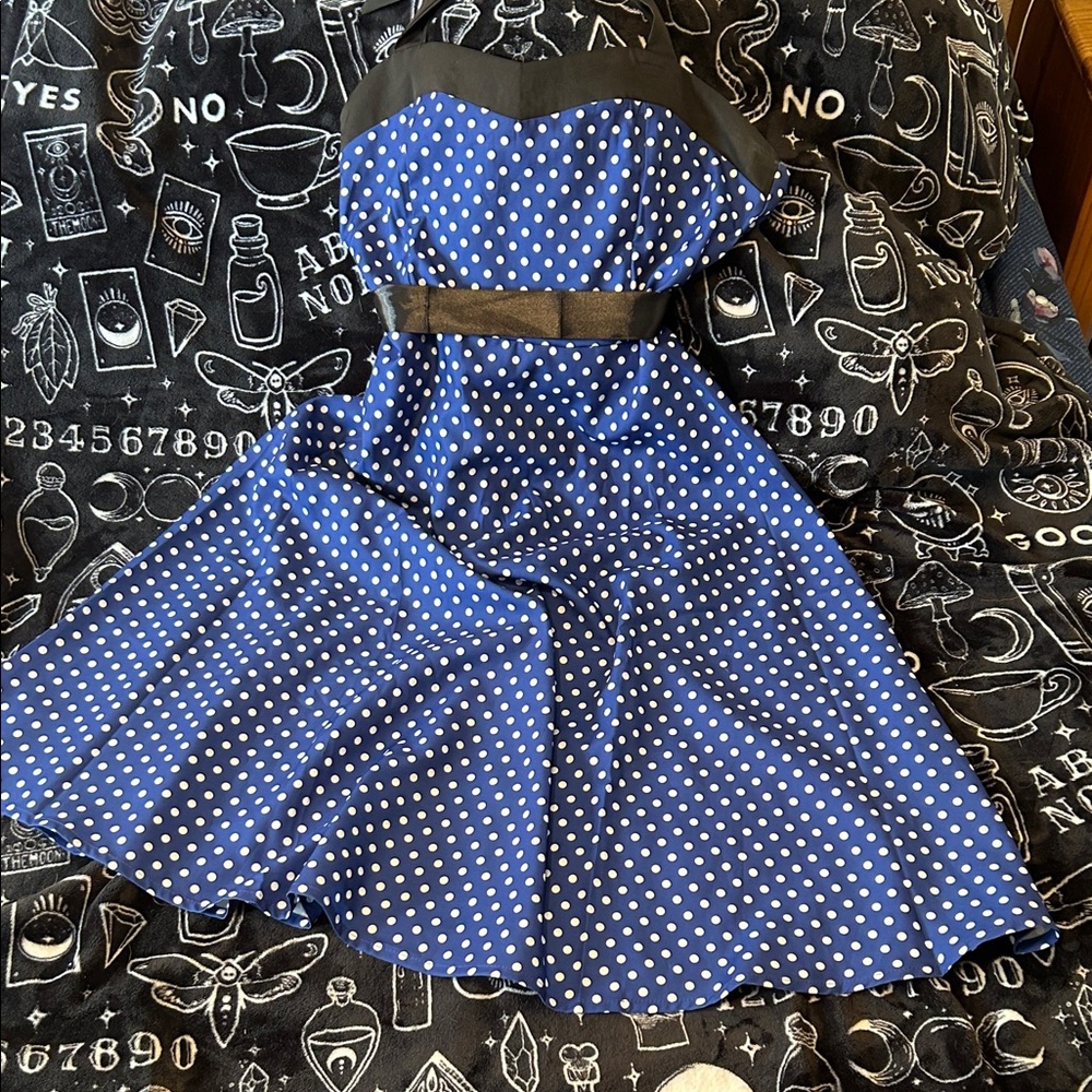 Blue Polka Dot 1950’s style dress